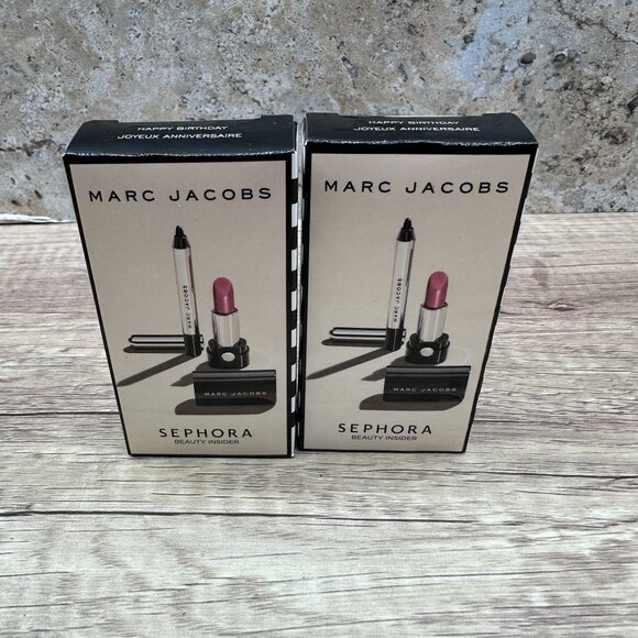 Sephora Other - Lot Of 2 Sephora MARC JACOBS LIPSTICK Cream & Eyeliner Kiss Kiss Bang Bang NIB